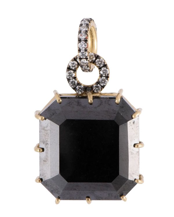 Black Diamond Brilliant Cut Pendant Online