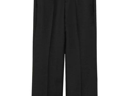 Black Credo Crop Bootcut Trouser For Sale