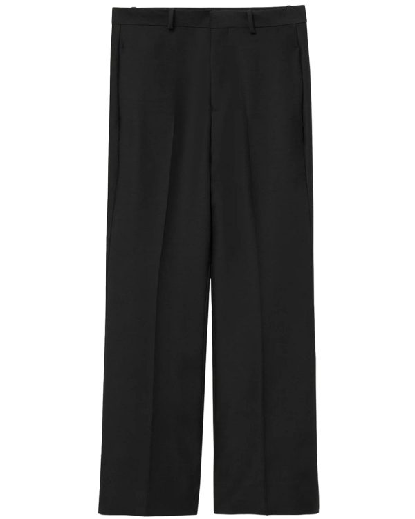 Black Credo Crop Bootcut Trouser For Sale