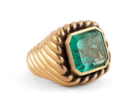 Emerald Rope Signet Ring Online Sale