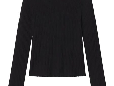 Black Jett Cable Knit Turtleneck Online Hot Sale