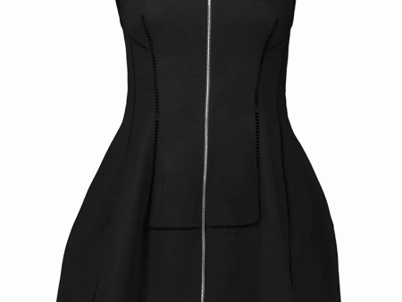 Black Italie Short Dress For Discount