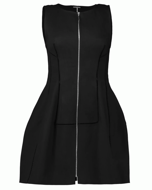 Black Italie Short Dress For Discount