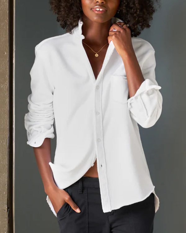 White Eileen Button Up Shirt Fashion