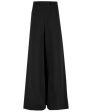 Black Georgette Belted Juno Trouser For Discount