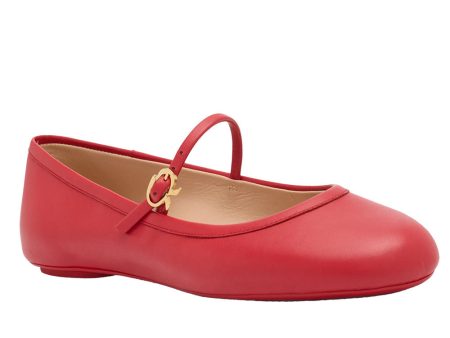 Carla Mary Jane Flat in Tabasco Fashion