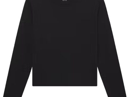 Black Long Sleeve Baby Tee For Discount