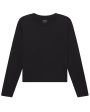 Black Long Sleeve Baby Tee For Discount