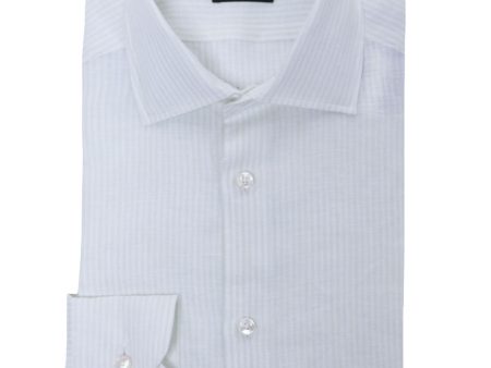 White Striped Sportshirt Hot on Sale