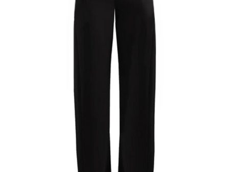 Black Crepe Twist Trouser on Sale