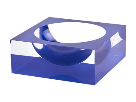 Blue Lucite Bowl Online now