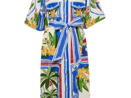 Tropical Destination Midi Dress Online Hot Sale