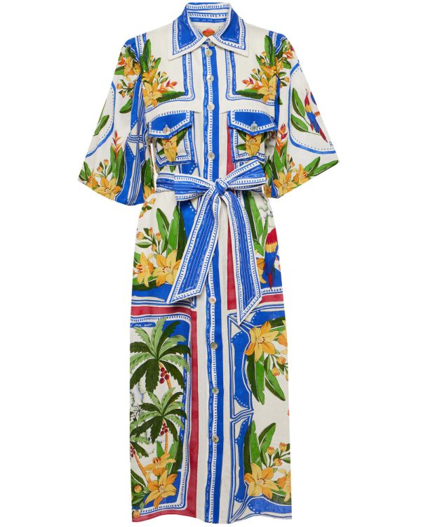 Tropical Destination Midi Dress Online Hot Sale