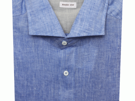 Azzurro Linen Sportshirt Online Hot Sale