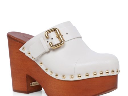 Jeannette Clog in Eggshell Sale