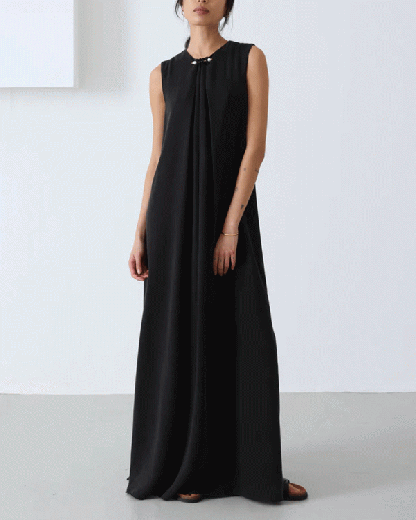 Black Brittany Maxi Dress on Sale