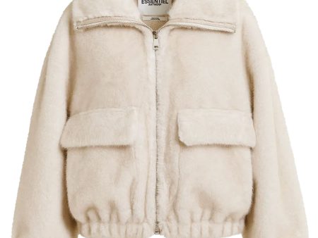 Off White Genz Faux Fur Jacket Supply