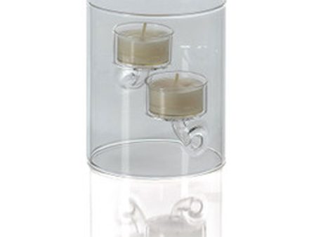 Medium Glass Tealight Holder Online now