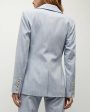 Blue Oasis Pinstripe Gaya Dickey Jacket For Sale