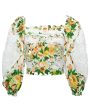 Off White Papaya Salad Blouse Discount