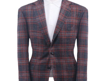 Orange Plaid Sportcoat Supply