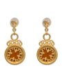 Thewa Amber Glass Earrings Online