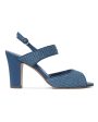 Khiko Raffia 90 Sandal in Dark Blue Online Hot Sale