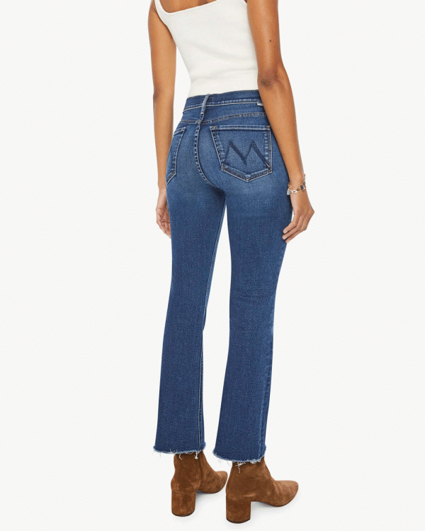 The Outside Ankle Fray Jean in Uncharted Waters on Sale