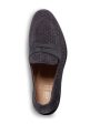 Woven Suede Penny Loafer in Seal Grey Hot on Sale