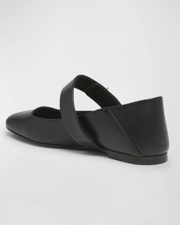 VLogo Mary Jane Ballerina Flat in Nero Cheap