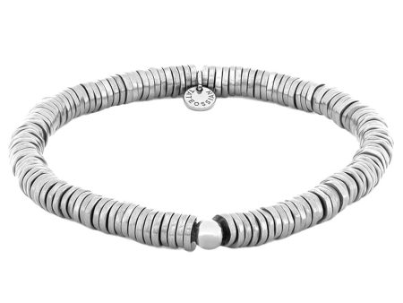 Sterling Silver Pure Disk Expandable Bracelet on Sale