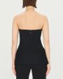 Black Vita Pleated Bustier Sale