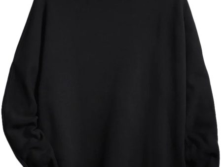 Black Effie Funnel Neck Long Sleeve Capelet For Cheap