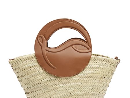 Biloumoon Basket Tote in Cuoio Online now