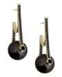 Black Pearl Diamond Earrings Cheap