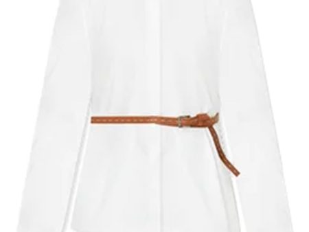 White Burke Top For Discount