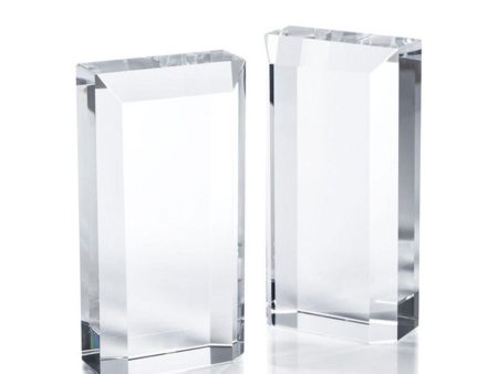 Claire Crystal Glass Bookends Sale