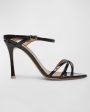 Yuna Patent Slide Sandal in Black Fashion