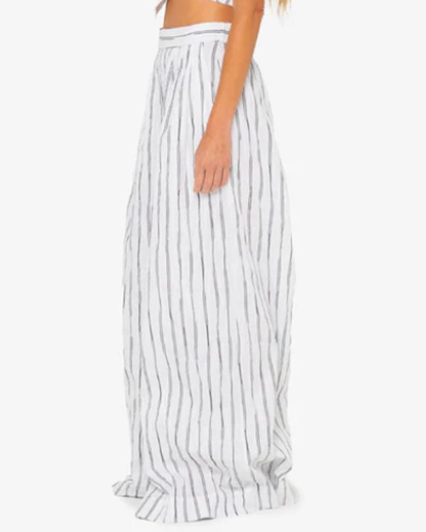 Black and White Stripe Harper Pant Online now