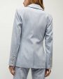 Blue Oasis Metallic Pinstripe Gaya Jacket Discount