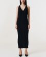 Black Maise Pleated Plisse Dress Online