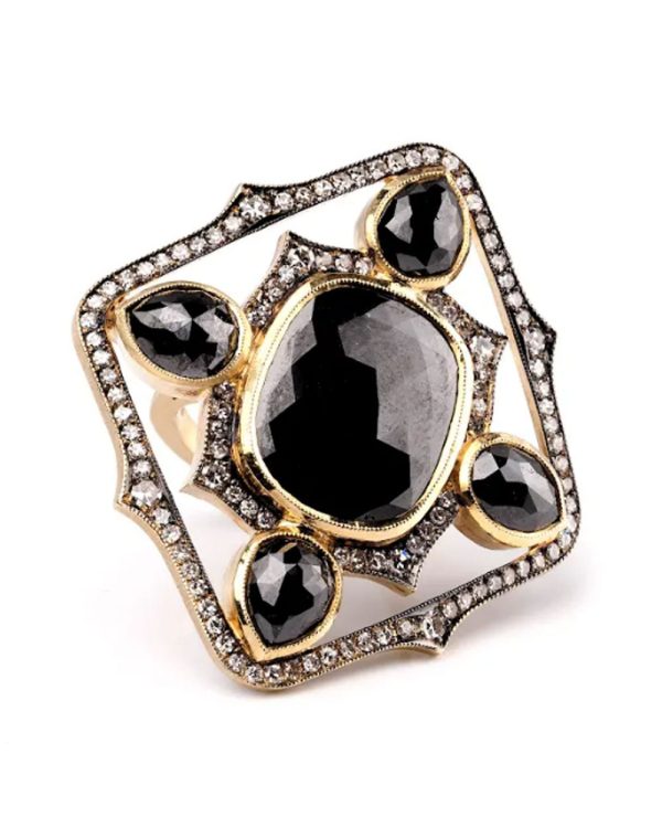 Black Diamond Bomb Ring Online Hot Sale