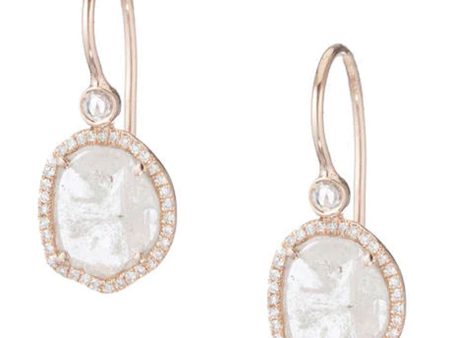 Zoe Sliced Diamond Drop Earrings Online now