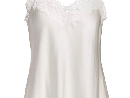 White Silk Lace Erika Cami Sale