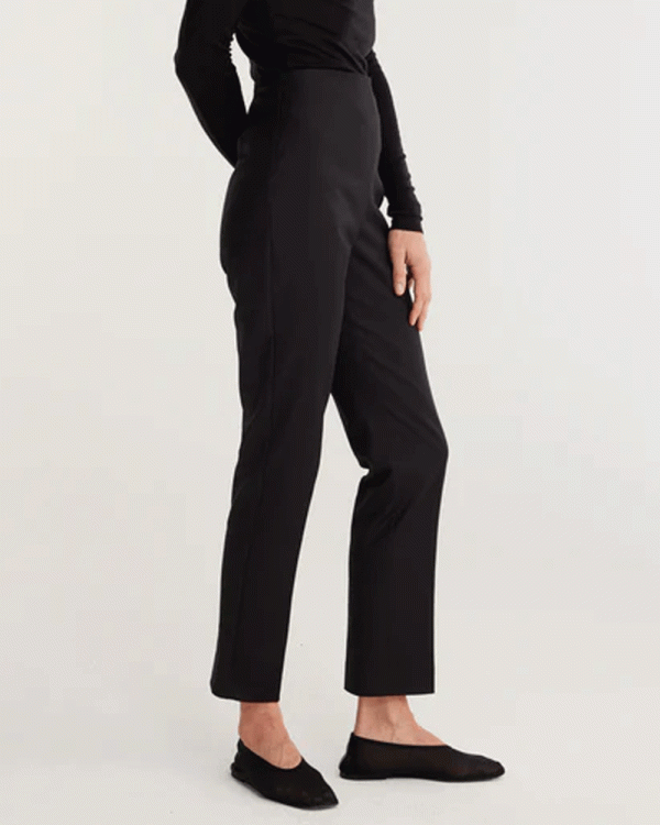 Black Cigarette Leg Trousers Online now