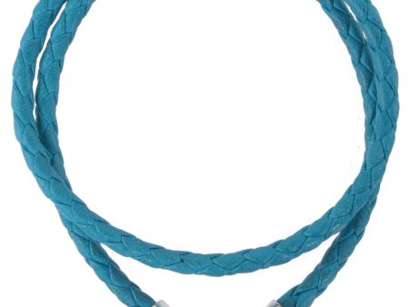 Turquoise Doublewrap Lamb Leather Bracelet For Cheap