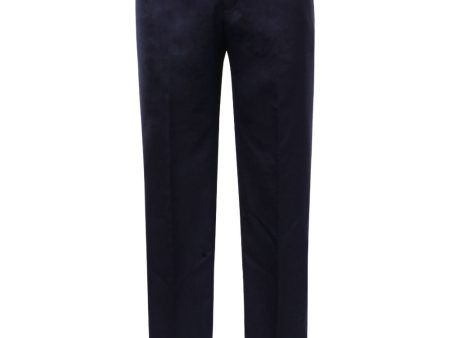 Solid Navy Flatfront Chino Pant Online now