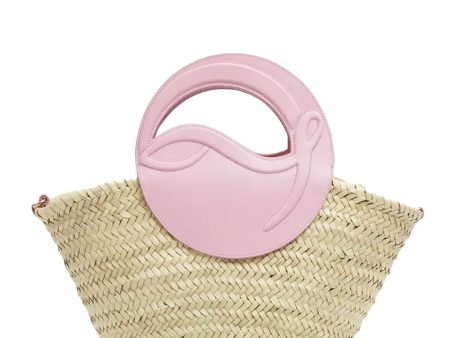 Biloumoon Basket Tote in Pink Sale