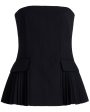 Black Vita Pleated Bustier Sale