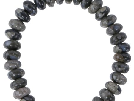 Black Opal and Pewter Beaded Bracelet Online Hot Sale